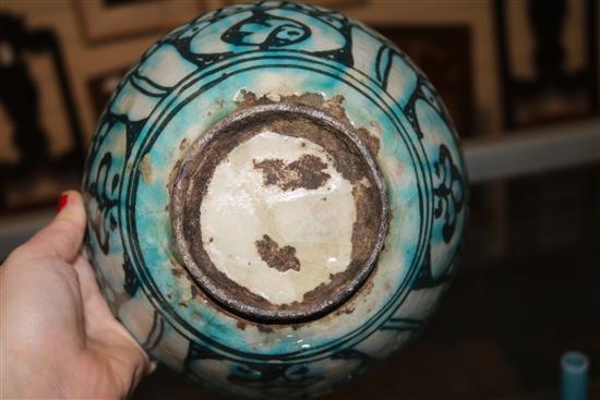 An Hispano Moresque style inkstand,